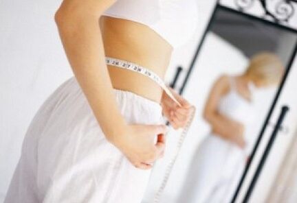 Weight loss in a diet